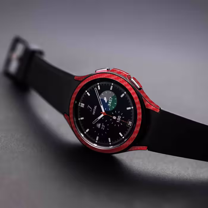 برچسب ماهوت طرح Red Fiber مناسب برای ساعت هوشمند سامسونگ Watch4 Classic 46mm
