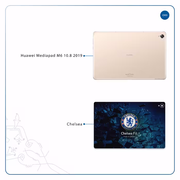برچسب پوششی ماهوت مدل Chelsea مناسب برای تبلت هوآوی Mediapad M6 10.8 2019