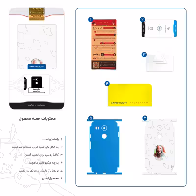 برچسب پوششی ماهوت مدل Simin Daneshvar-FullSkin مناسب برای گوشی موبایل گوگل Nexus 5X