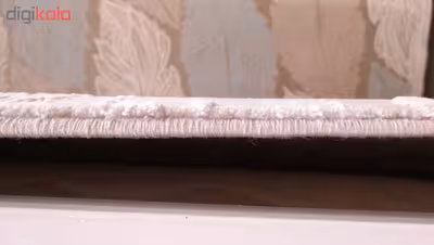 فرش ماشینی زمرد مشهد کد 2116 زمینه کرم