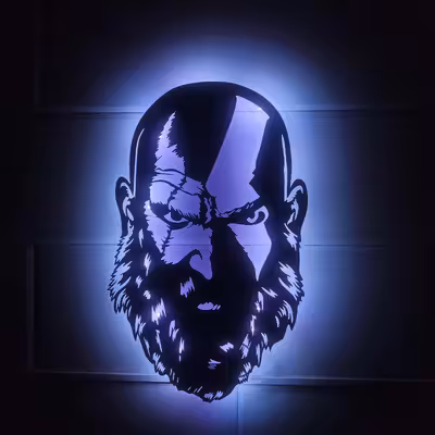 چراغ دیواری مدل خدای جنگ کریتوس