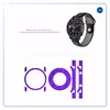 برچسب ماهوت طرح Purple Fiber مناسب برای ساعت هوشمند شیایومی Amazfit GTR 47mm