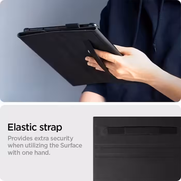 کیف کلاسوری اسپیگن مدل Stand Folio مناسب برای تبلت مایکروسافت Surface Pro 8 / 9