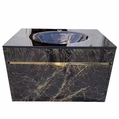  ست کابینت و روشویی سیتکا مدل GL-003/80 به همراه آینه و باکس و اتاژور