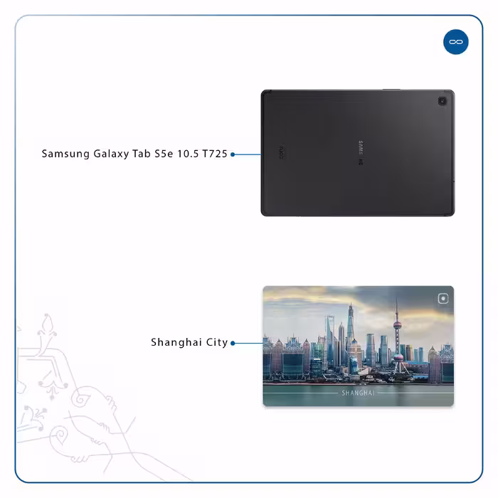 برچسب پوششی ماهوت مدل Shanghai City مناسب برای تبلت سامسونگ Galaxy Tab S5e 10.5 2019 T725