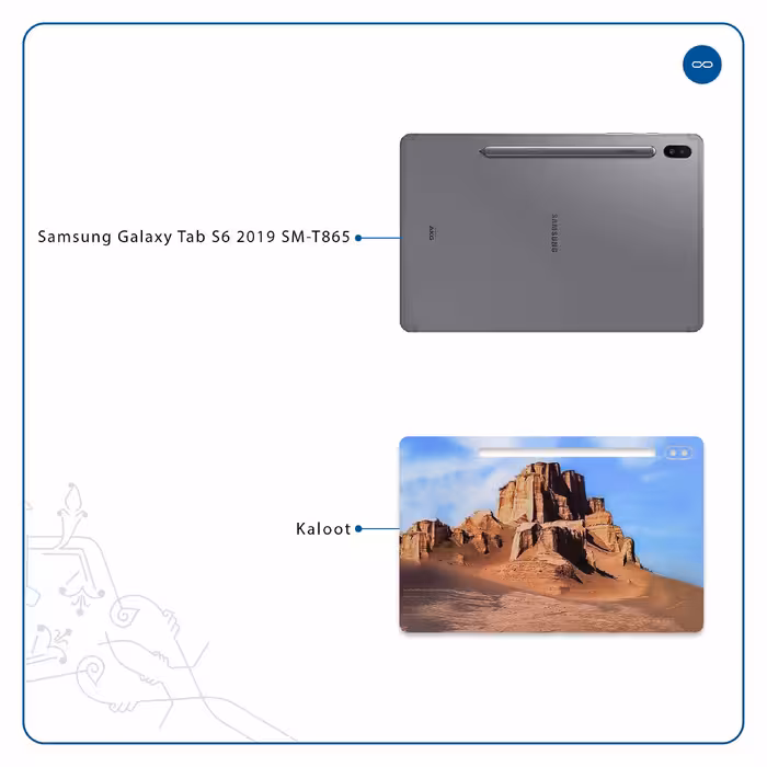 برچسب پوششی ماهوت مدل Kaloot مناسب برای تبلت سامسونگ Galaxy Tab S6 2019 SM-T865