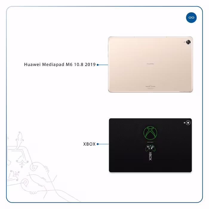 برچسب پوششی ماهوت مدل XBOX مناسب برای تبلت هوآوی Mediapad M6 10.8 2019