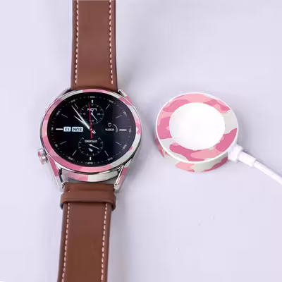 برچسب ماهوت طرح Army-Pink مناسب برای ساعت هوشمند هوآوی Watch GT 3 46mm