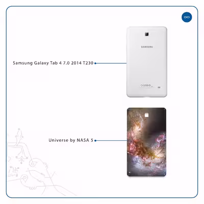 برچسب پوششی ماهوت مدل Universe-by-NASA-5 مناسب برای تبلت سامسونگ Galaxy Tab 4 7.0 2014 T230