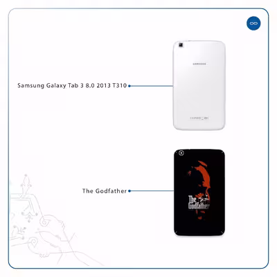برچسب پوششی ماهوت مدل The Godfather مناسب برای تبلت سامسونگ Galaxy Tab 3 8.0 2013 T310
