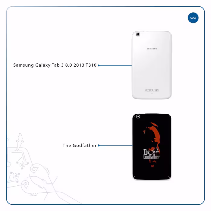 برچسب پوششی ماهوت مدل The Godfather مناسب برای تبلت سامسونگ Galaxy Tab 3 8.0 2013 T310