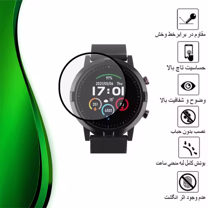 محافظ صفحه نمایش نانو تراستکتور مدل PMTA مناسب برای ساعت هوشمند هایلو LS05s