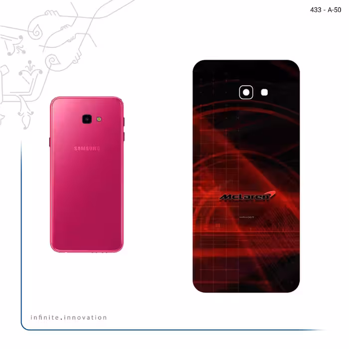 برچسب پوششی ماهوت مدل Mclaren مناسب برای گوشی موبایل سامسونگ Galaxy J4 Plus