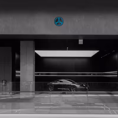 چراغ دیواری نئون دیزاین طرح Benz-BL_TBL