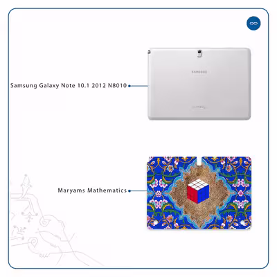 برچسب پوششی ماهوت مدل Maryams Mathematics مناسب برای تبلت سامسونگ Galaxy Note 10.1 2012 N8010