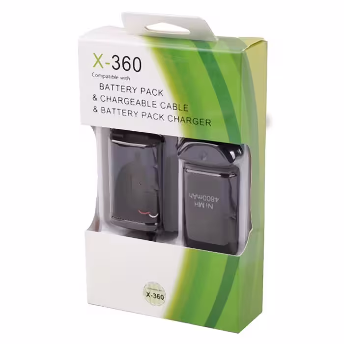 باتری قابل شارژ و شارژر دسته بازی ایکس باکس 360، مدل RF-1310S، نوع NI-MH، ظرفیت 4800mAh