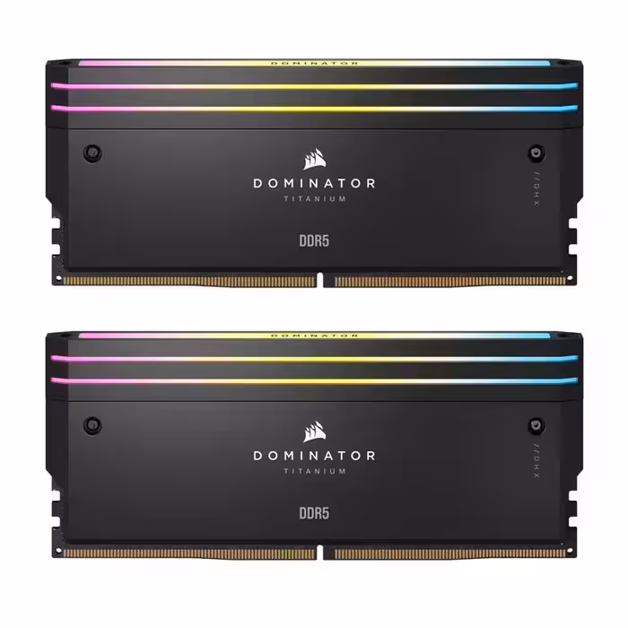 رم دسکتاپ DDR5 دو کاناله 7600 مگاهرتز کورسیر مدل DOMINATOR TITANIUM RGB ظرفیت 32 گیگابایت CL36