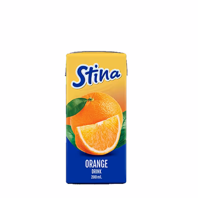 آبمیوه پرتقال استینا 200 میلی لیتری