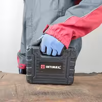 پیچ گوشتی شارژی اینتیمکث کد 0908 مجموعه 47 عددی