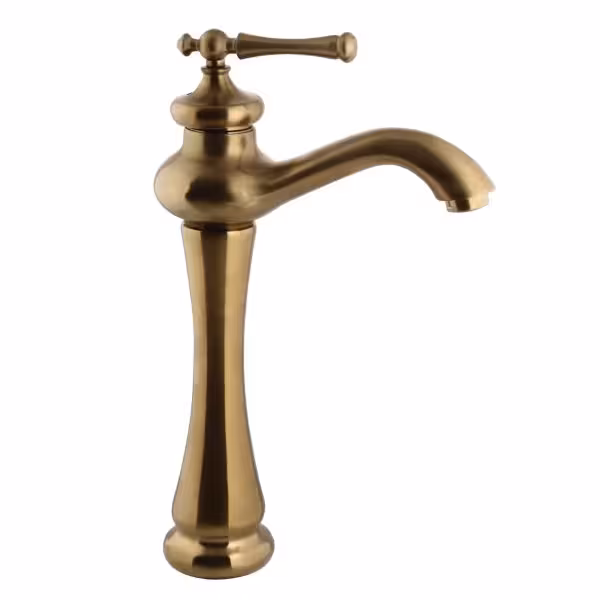 شیر روشویی پایه بلند اوج مدل رامیلا طلایی