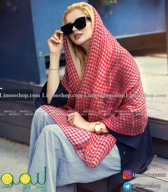 شال مجلسی مانلی چهارخانه