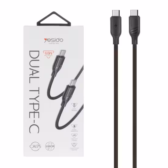 کابل تبدیل USB-C به USB-C یسیدو مدل CA175