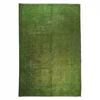 فرش دستبافت رنگ شده هفت و نیم متری مدل وینتج کد 1405135(فروش چکی 6 ماهه با کد تخفیف farshgereh)