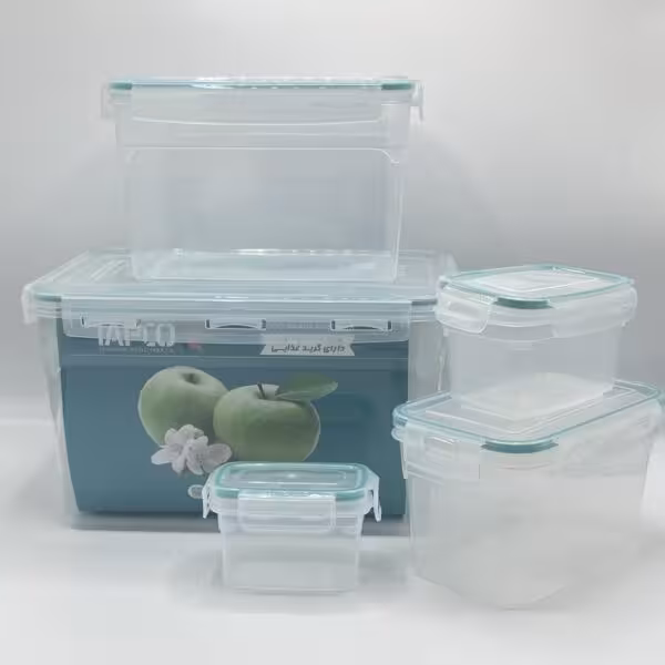 تاپکو - ظرف نگهدارنده مستطیل 5 عددی 422