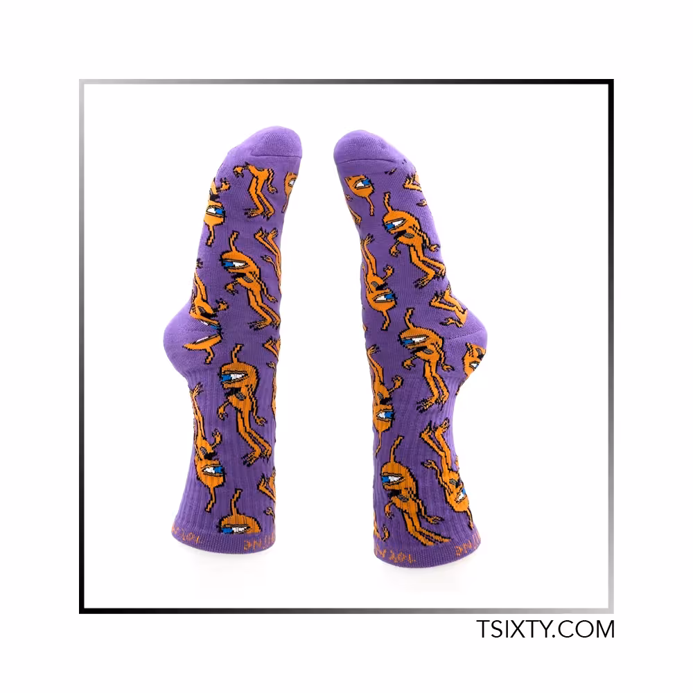 جوراب Toymachine رنگ بنفش Multisect