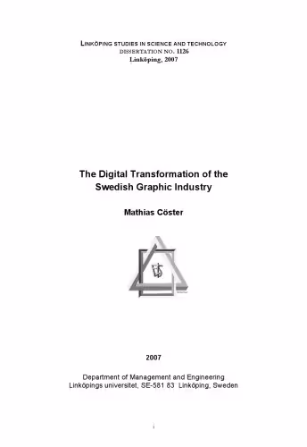 خرید و دانلود نسخه کامل کتاب The digital transformation of the Swedish graphic industry