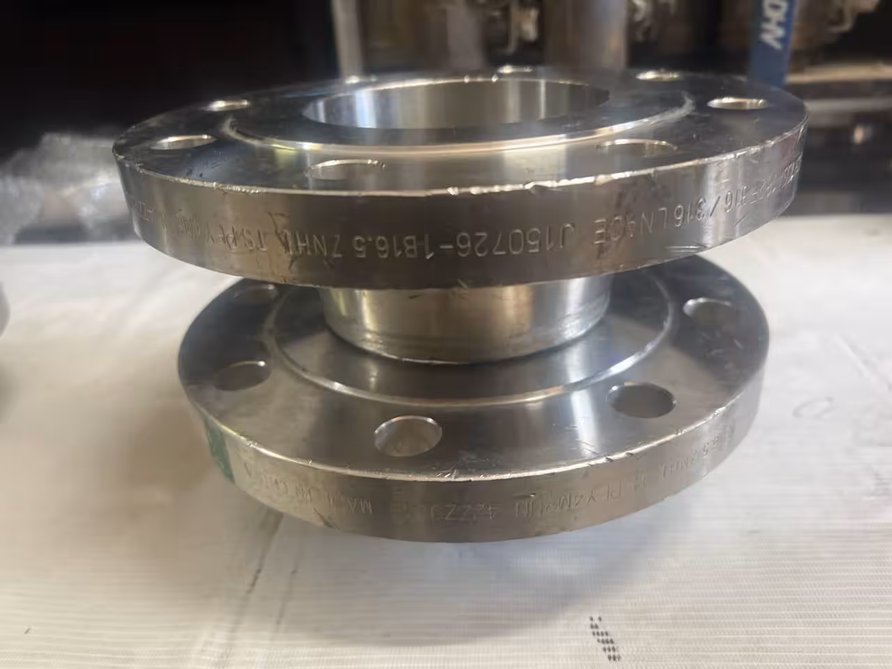 فلنج گلودار 4 اینج کلاس 150 رده 10 اس NACE از جنس SA182F316/316L