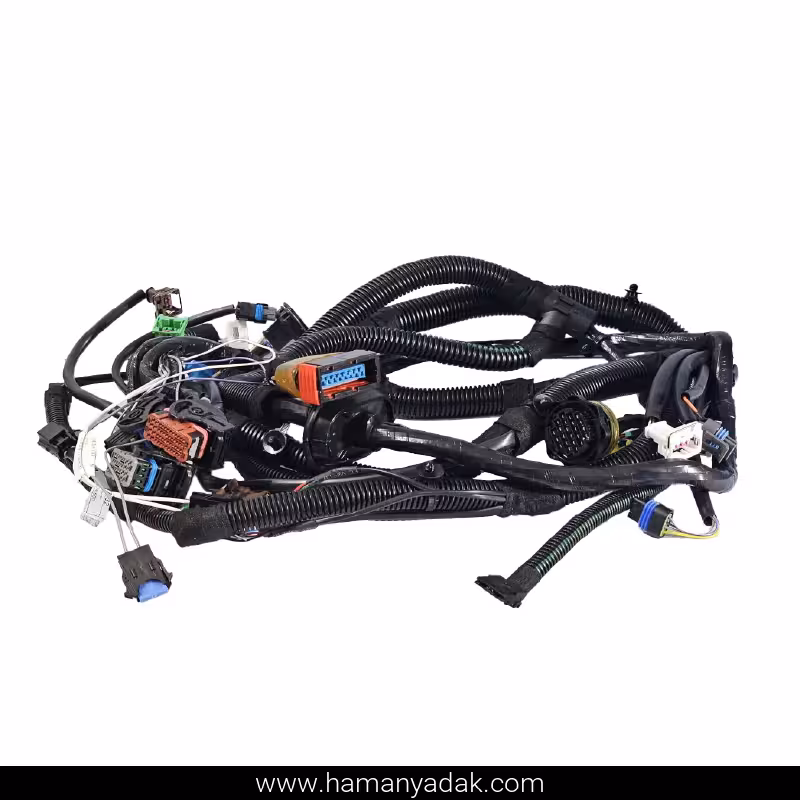 دسته سیم موتور پژو 405 و پارس و سمند بدون یونیت فن (کد YG20241600) برند دناکو