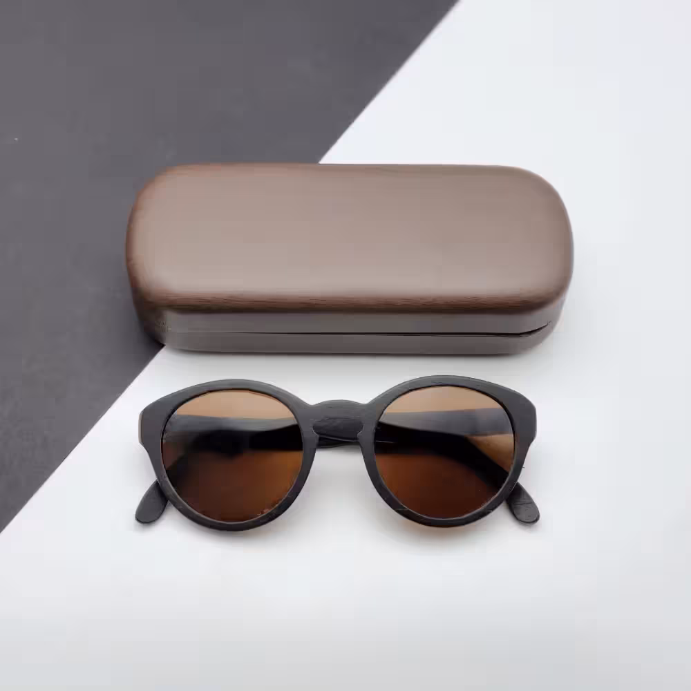 عینک چوبی دست‌ساز میدو مدل O017