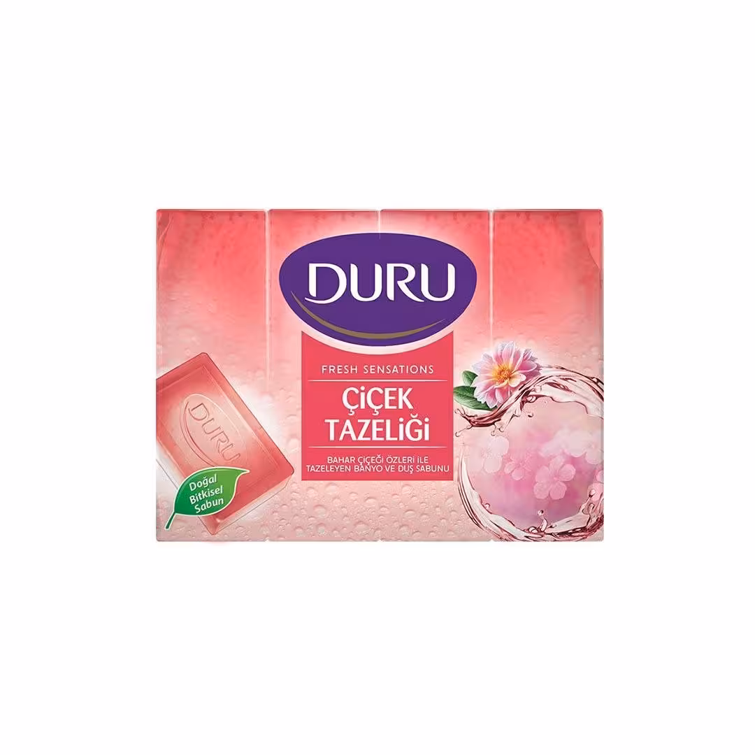 صابون حمام دورو با رایحه گل های بهاری بسته 4 عددی