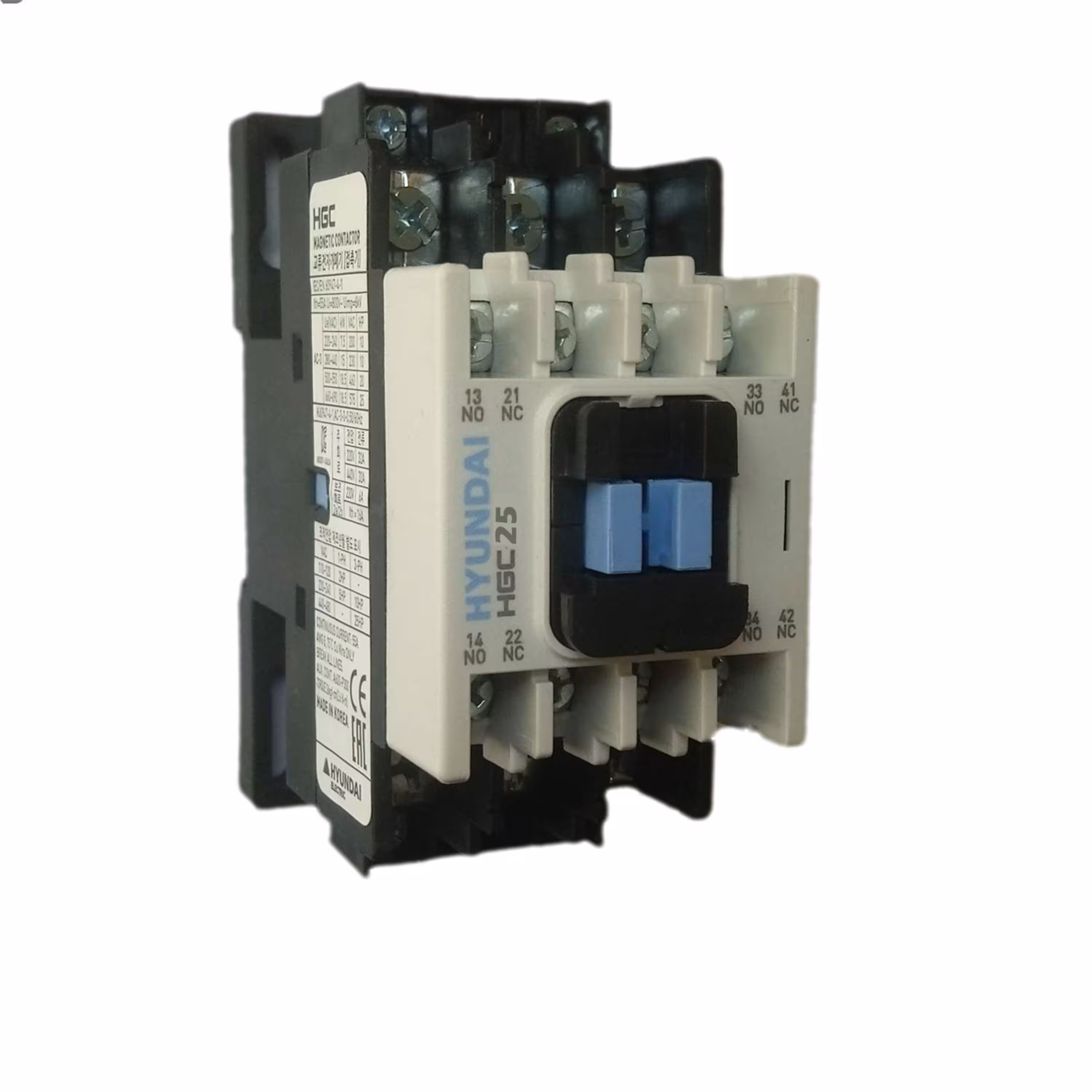 کنتاکتور 100  آمپر  هیوندا بوبین 220 ولت سه پل