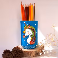 جامدادی یونیکورن طرح اسب تک شاخ (سایز 6در10)