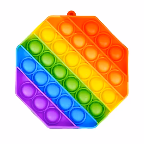 پاپیت رنگین کمانی طرح هشت ضلعی