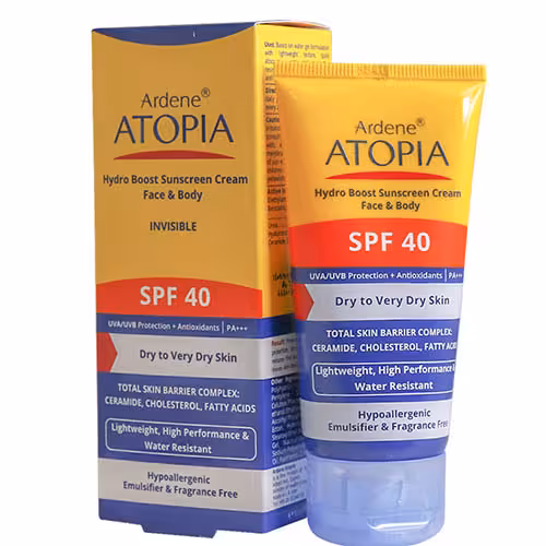 کرم ضد آفتاب پوست خشک SPF40 آتوپیا آردن