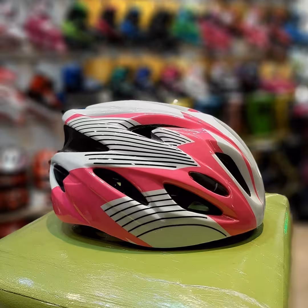 کلاه ایمنی مخصوص اسکیت (صورتی-سفید)