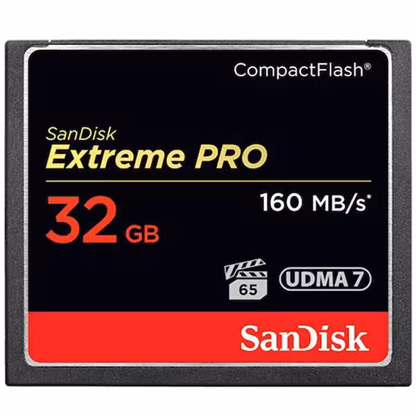 کارت حافظه CompactFlash سن دیسک مدل Extreme Pro سرعت 160M ظرفیت 32 گیگابایت - فروشگاه اینترنتی پروتاچ