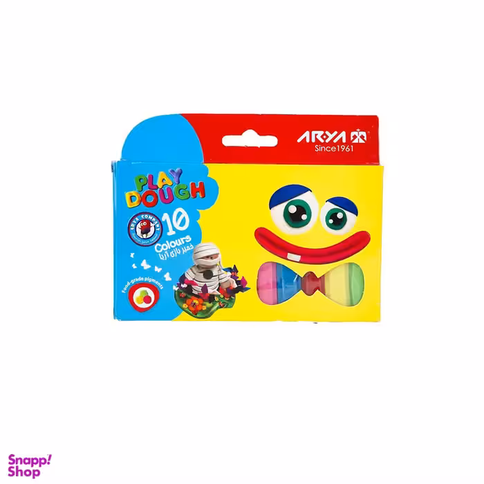 خمیر آریا (Aria) بسته 10 رنگ جعبه مقوایی