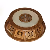 چراغ سقفی چوبی رایکا مدل SPID409