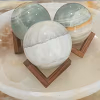 گوی سنگی مرمر قطر 10 سانتی ساده بدون پایه