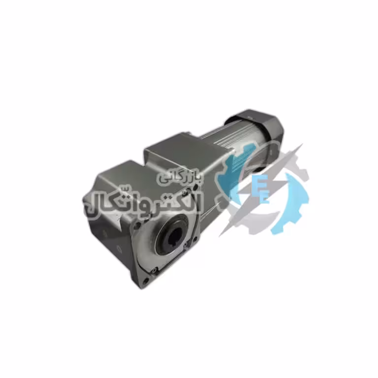 موتور دیسی گیربکس دار 90 وات، 90 دور، 24 ولت، شفت بغل(نود درجه)، برند تایلی چین