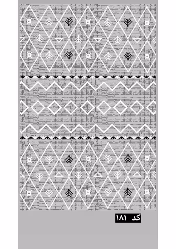 گلیم ماشینی 400 شانه آکرلیک کاشان(امکان پرداخت قسطی)-کد 181