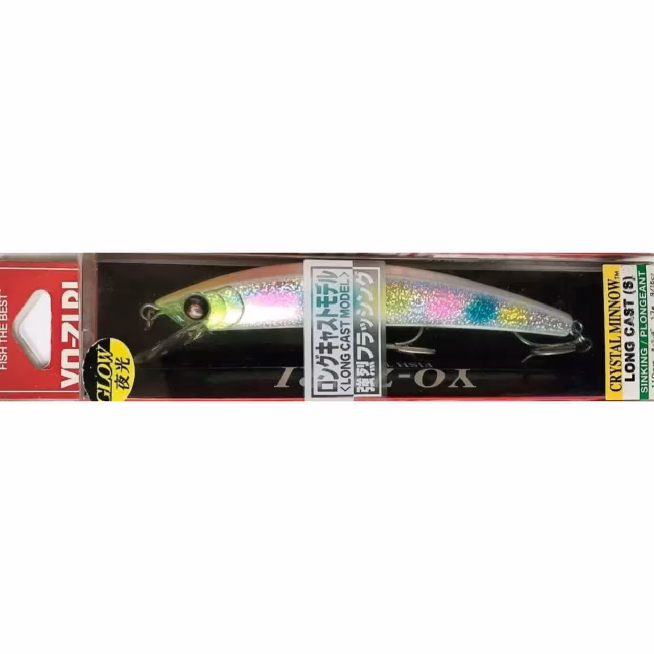 لور ماهیگیری شب تاب سینک یوزوری yo-zuri crystal minnow long cast