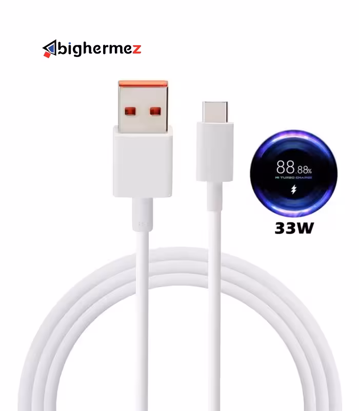 کابل شارژ TYPE-C فست شارژ شیائومی 33W MAX