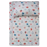 دانوش ست تشک و بالشت نوزاد طرح خرچنگ و ستاره دریایی
