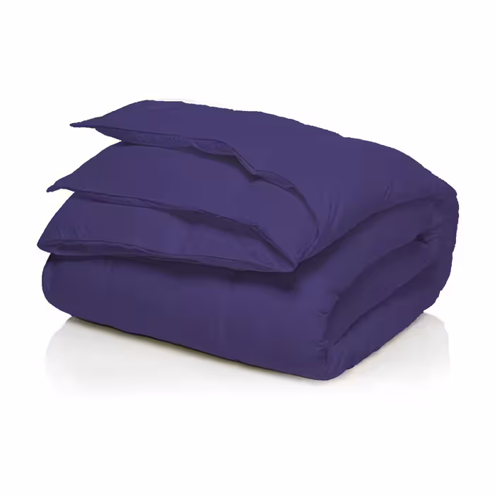 لحاف چیداری مدل میکرو رنگ بادمجانی