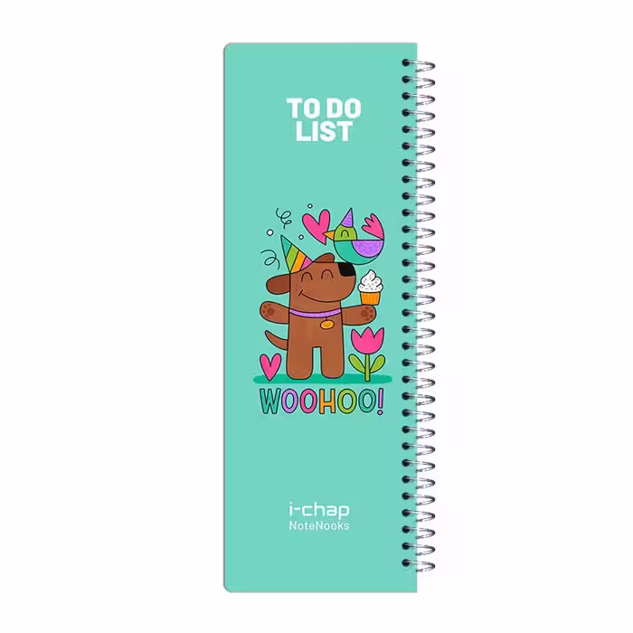 دفتر یادداشت 80 برگ تو دو لیست طرح woohoo کد 509